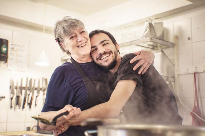 working in the kitchen at osho risk