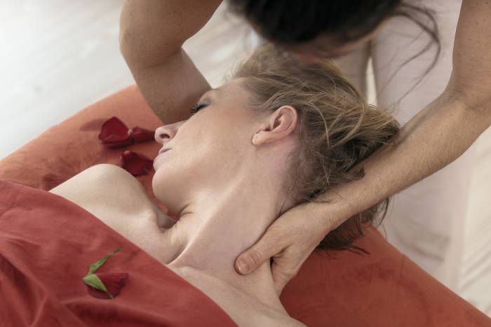 session at a healing retreat